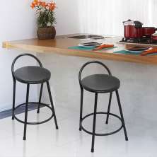 Conjunto com 2 Bancos Erica Preto