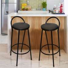 Conjunto com 2 Banquetas Erica Preto