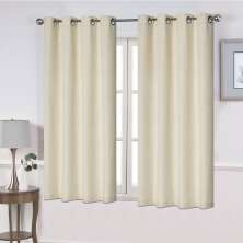 Cortina com Ilhós Arabesque 274X170 Bege