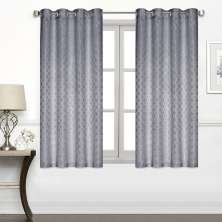 Cortina com Ilhós Honey 260X170 Cinza