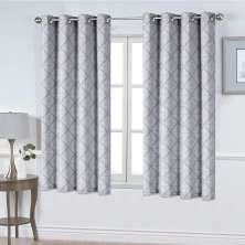 Cortina com Ilhós Joy 260X170 Cinza