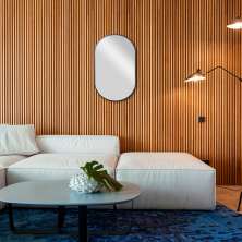 Espelho Decorativo Capsula Jasmin 40X70 cm Preto
