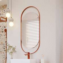 Espelho Decorativo Lumi 41x88cm Cobre