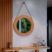 Espelho Decorativo com Alça Ibiza 106 x 65 cm Nature