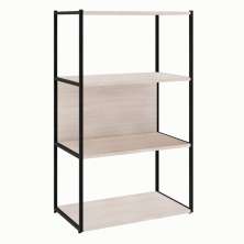 Estante Shelf Carvalho Berlin e Preta 105 cm