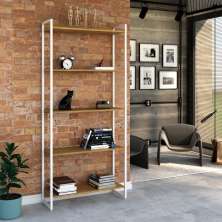Estante Studio Mel e Branca 80x187 cm