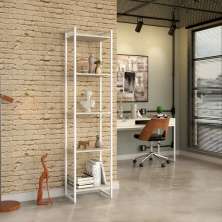 Estante Studio Snow e Branca 45x187 cm