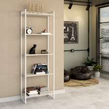 Estante Studio Snow e Branca 60x187 cm