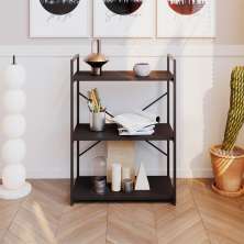Estante com 3 Prateleiras Brooklyn Preta 60 cm