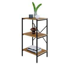 Estante com 3 Prateleiras Tub Mel e Preta 45 cm