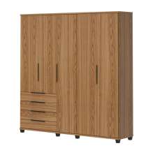Guarda-Roupa Casal Allen 5 Portas 4 Gavetas Freijó