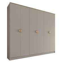 Guarda-Roupa Casal Asti 100% MDF 6 Portas 2 Gavetas Urbi
