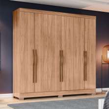 Guarda-Roupa Casal Briz 6 Portas 2 Gavetas Jequitibá