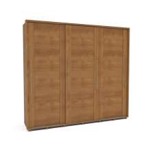 Guarda-Roupa Casal Coimbra Flex com Pés 3 Portas 6 Gavetas Freijó