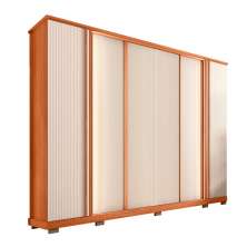 Guarda-Roupa Casal Imperial Ripado 6 Portas 4 Gavetas Freijó e Off White