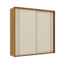 Guarda-Roupa Casal Imperium 100% MDF 2 Portas 6 Gavetas Freijó e Off White