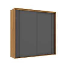 Guarda-Roupa Casal Imperium 100% MDF 2 Portas 6 Gavetas Freijó e Titânio