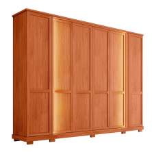 Guarda-Roupa Casal Impression 6 Portas 4 Gavetas Freijó
