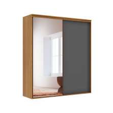 Guarda-Roupa Casal Inovatto 100% MDF 2 Portas 6 Gavetas Freijó e Titânio