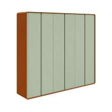 Guarda-Roupa Casal Loop 100% MDF 6 Portas 6 Gavetas Frassino e Sálvia