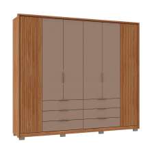 Guarda-Roupa Casal Maximus 6 Portas 6 Gavetas Buriti e Fendi