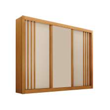 Guarda-Roupa Casal Milano 3 Portas 4 Gavetas Cinamomo e Off White