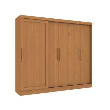 Guarda-Roupa Casal Molina sem Pés 5 Portas 4 Gavetas Canela