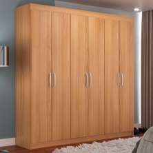 Guarda-Roupa Casal Montreal 6 Portas 2 Gavetas Cinamomo