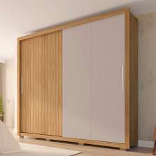 Guarda-Roupa Casal Moviment 2 Portas 4 Gavetas Buriti e Fendi
