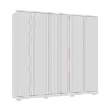 Guarda-Roupa Casal Mozart 6 Portas 4 Gavetas Branco