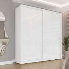 Guarda-Roupa Casal Porto 2 Portas 2 Gavetas Branco