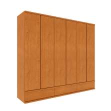Guarda-Roupa Casal Positano 6 Portas 9 Gavetas Cinamomo
