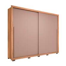 Guarda-Roupa Casal Praticus 2 Portas 4 Gavetas Buriti e Fendi