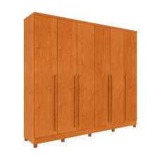 Guarda-Roupa Casal Sevila com Pés 6 Portas 8 Gavetas Cinamomo