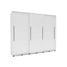 Guarda-Roupa Casal Sevilha Flex 3 Portas 4 Gavetas Branco