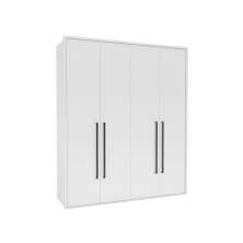 Guarda-Roupa Casal Sevilha Flex 4 Portas 2 Gavetas Branco