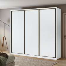 Guarda-Roupa Casal Spazio 3 Portas 6 Gavetas Branco