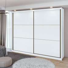 Guarda-Roupa Casal Toronto 2 Portas 6 Gavetas Branco