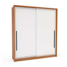 Guarda-Roupa Casal Valência 2 Portas 2 Gavetas Freijó e Branco