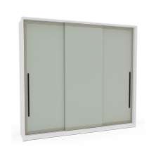 Guarda-Roupa Casal Valência 3 Portas 4 Gavetas Branco e Verde