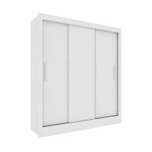 Guarda-Roupa Casal Valência 3 Portas 4 Gavetas Neve
