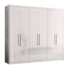 Guarda-Roupa Casal Venice 6 Portas 2 Gavetas Branco
