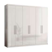 Guarda-Roupa Casal Venice 6 Portas 4 Gavetas Branco