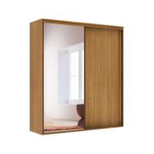 Guarda-Roupa Casal com Espelho Inovatto 100% MDF 2 Portas 6 Gavetas Freijó