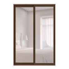 Guarda-Roupa Casal com Espelho Londres II 2 Portas 3 Gavetas Marrom