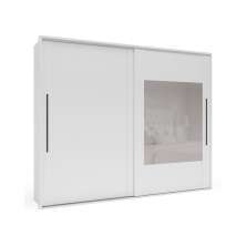 Guarda-Roupa Casal com Espelho Sevilha Flex 2 Portas 4 Gavetas Branco