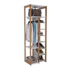Guarda-Roupa Closet Cali Branco e Aveiro 63cm