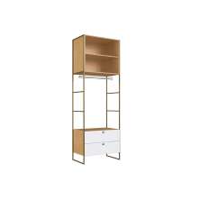 Guarda-Roupa Closet Infinity 2 Gavetas Savana e Branco