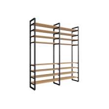 Guarda-Roupa Closet Modulado Industrial Philly Cedro 197 cm
