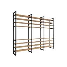 Guarda-Roupa Closet Modulado Industrial Philly Cedro 294 cm